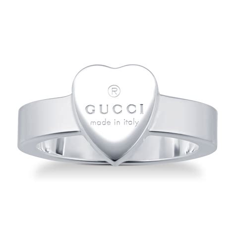 heart gucci ring|gucci trademark ring.